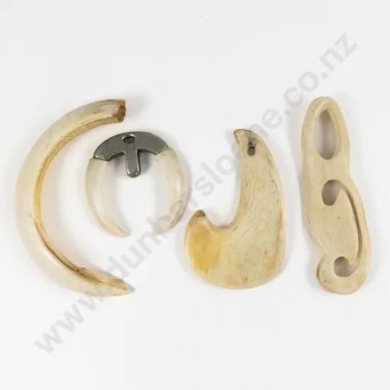 Four Bone Pendants