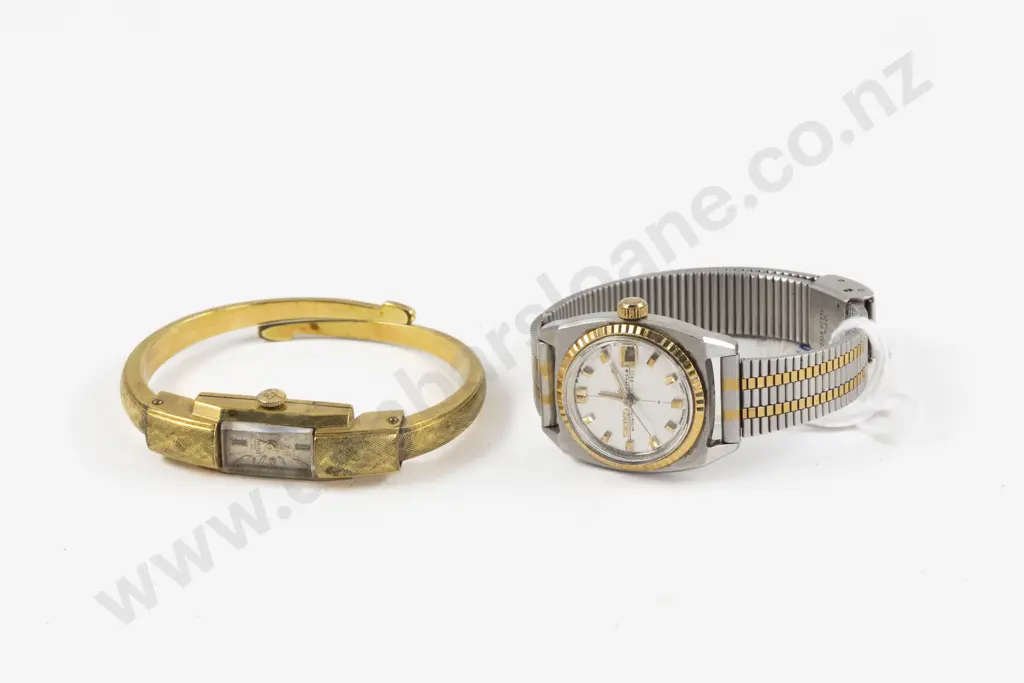Vintage Ernest Borel Gold Plated Ladies Bracelet Wrist Watch with Other Image 1++