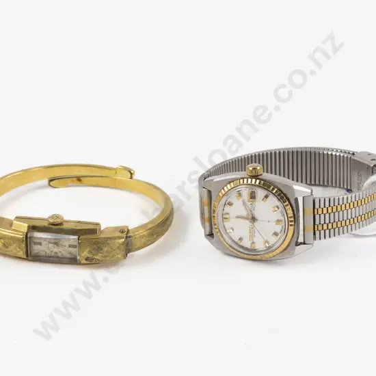Vintage Ernest Borel Gold Plated Ladies Bracelet Wrist Watch with Other