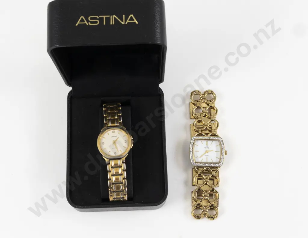 Astina Gold Tone Ladies Wrist Watch Image 1++