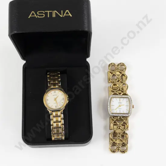 Astina Gold Tone Ladies Wrist Watch