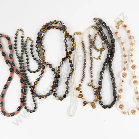 Murano Glass Single Strand Bead Necklace