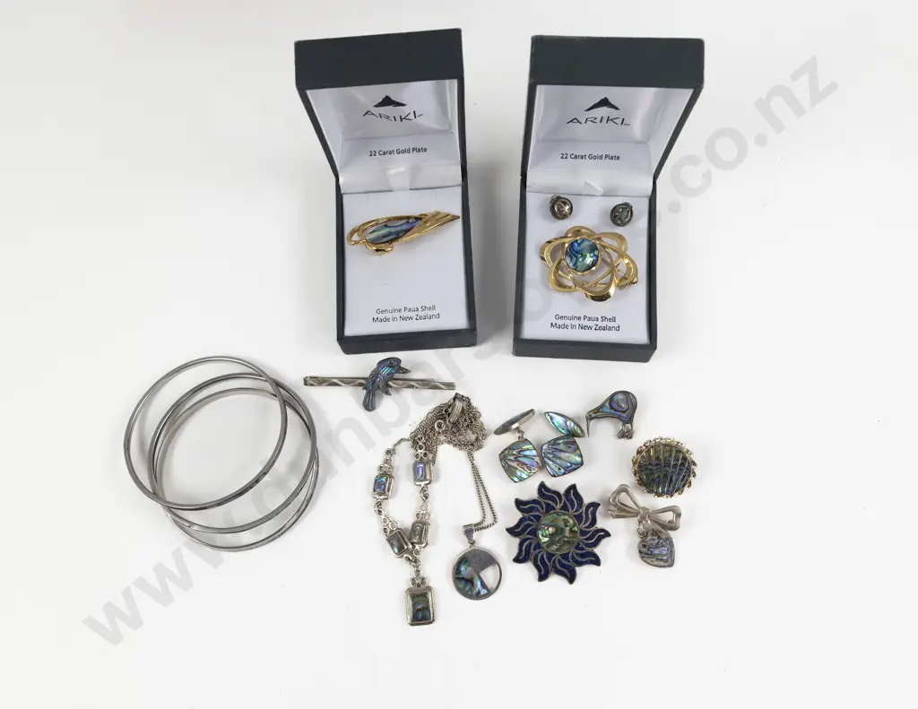 Collection of Assorted S/S and Paua Jewellery Image 1++