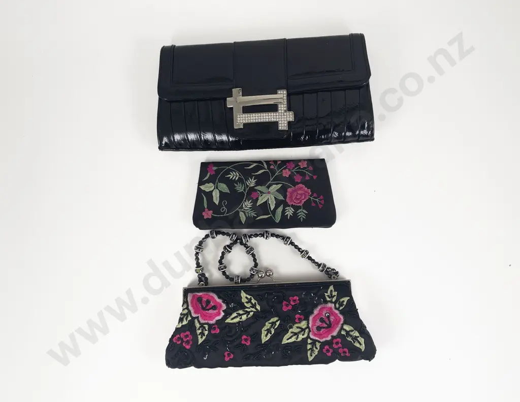 Collection of Two Evening Bags and Purse Image 1++