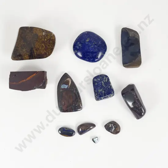 Collection of Opal and Lapis Polished Boulders