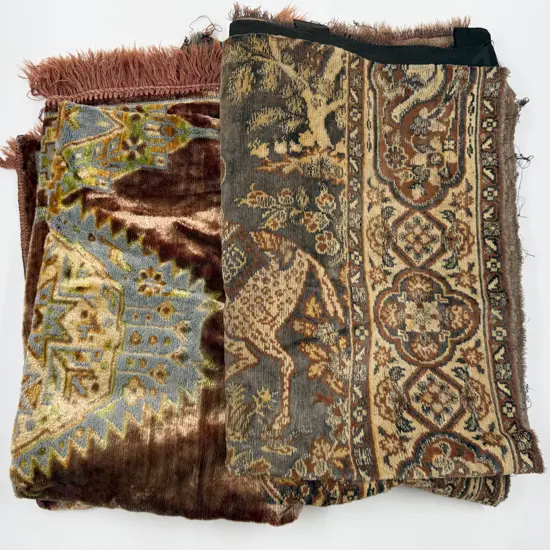 Vintage Patterned Velvet Table Cover & Tapestry