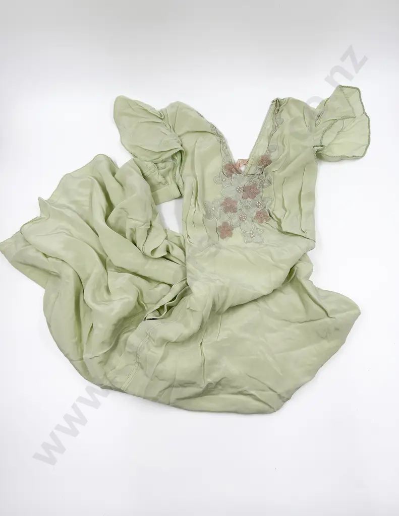 Art Deco 1920's - 30's Silk Nightwear Set Including Slip - Nightgown - Pantaloons - Camisole Image 1++