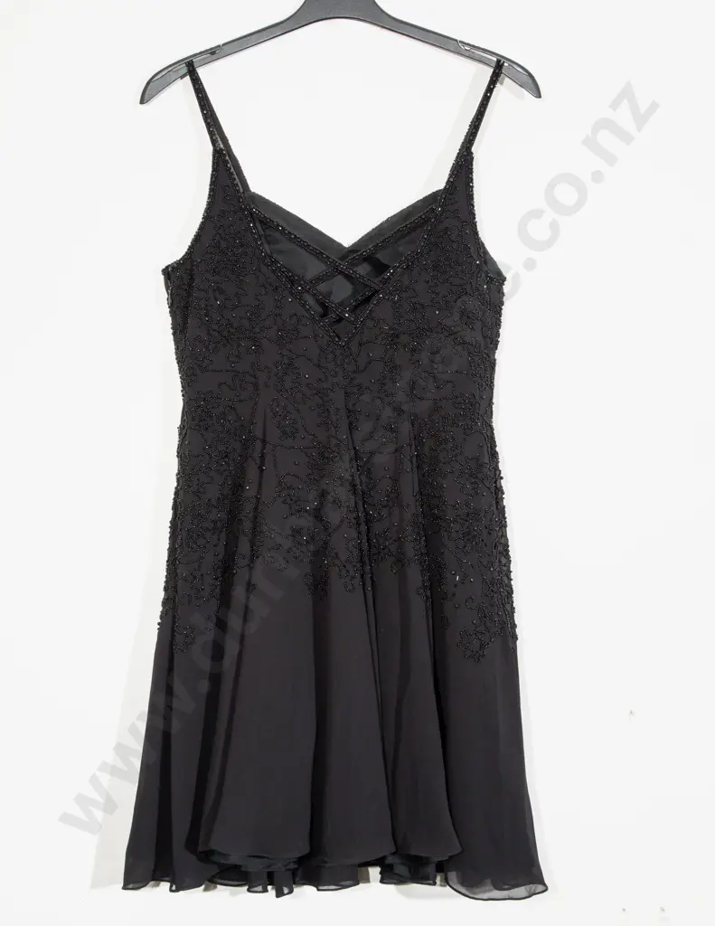 Circa 1970's Hand Beaded Short Length Ball Gown Image 1++