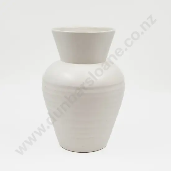 Unmarked White Glazed Vase