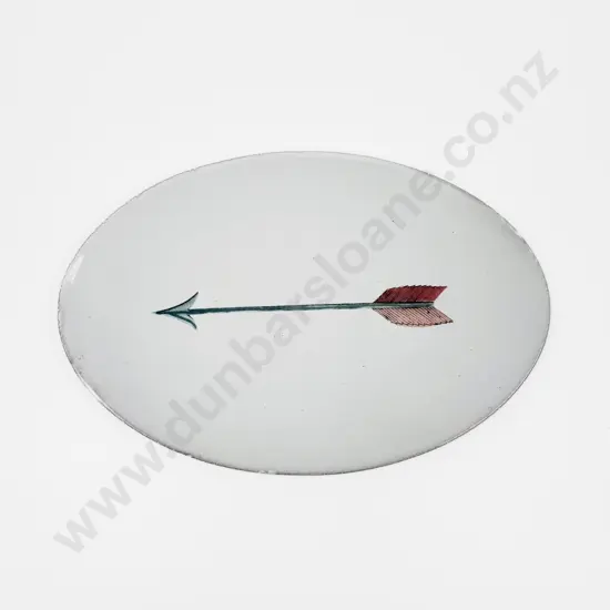 John Derian & Astier de Villatte Designed Oval Enamel Dish