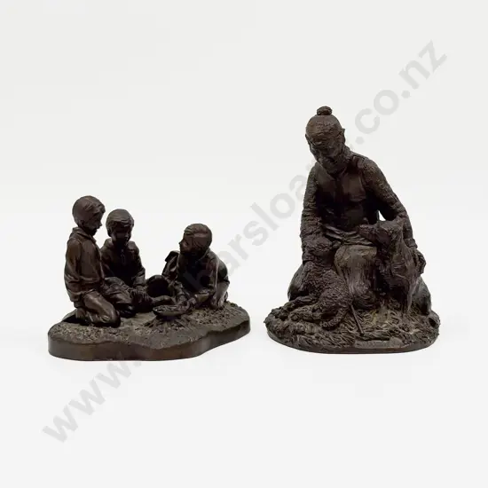Two Bronze Style Figure Groups