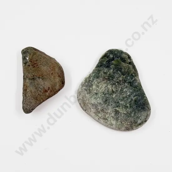 Two Small NZ Greenstone Pieces