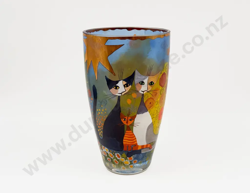 Goebel "Primavera" R. Wachtmeister Designed Glass Vase Image 1++