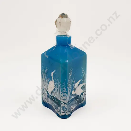 Mary Gregory Triangular Decanter