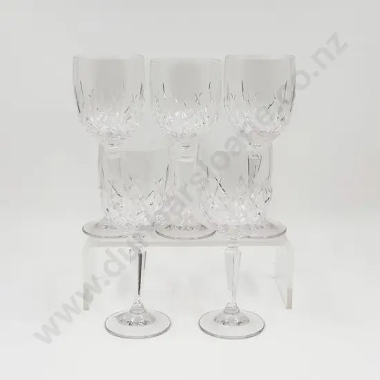 Five Waterford Crystal Wine Glasses