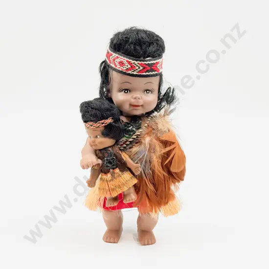 Two Vintage Maori Costume Dolls