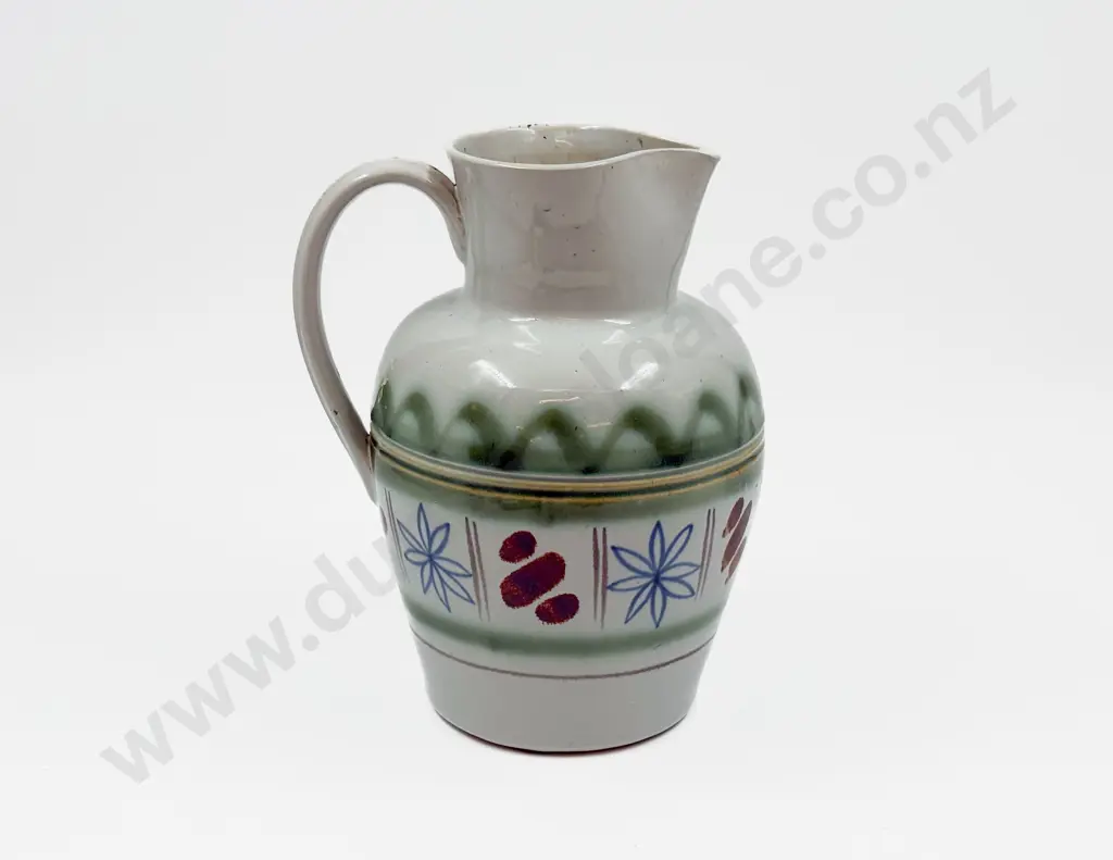 Buchan Scottish Pottery Pinched Stoneware Jug Image 1++