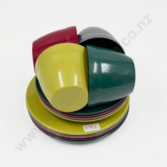 Four Falcon Duraware Cups Saucers and Side Plates