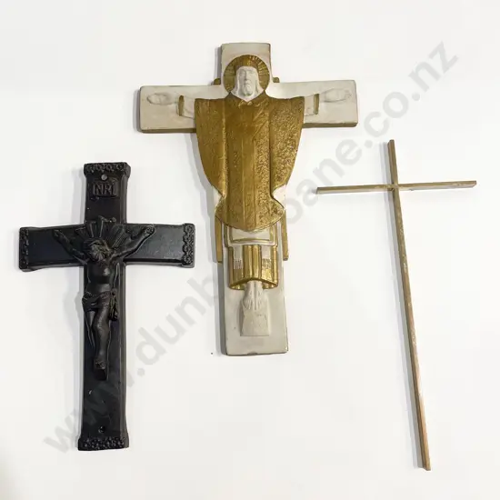 Three Assorted Crucifixes etc