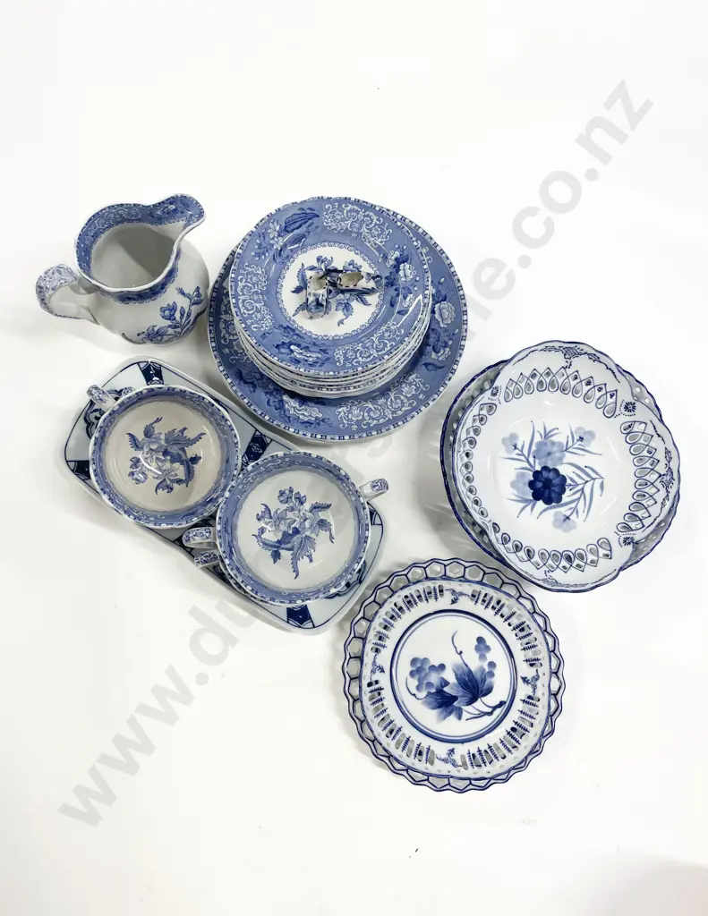Assorted Copeland Spode Blue and White and Assorted China Image 1++