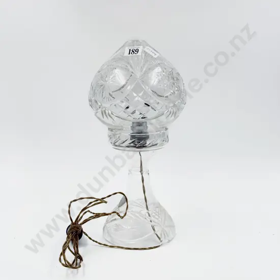Crystal Table Lamp and Shade