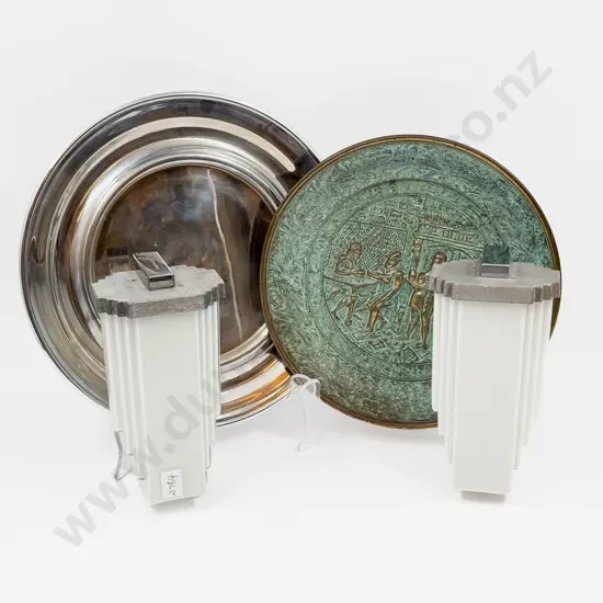 Pair of Art Deco Wall Lights and Assorted