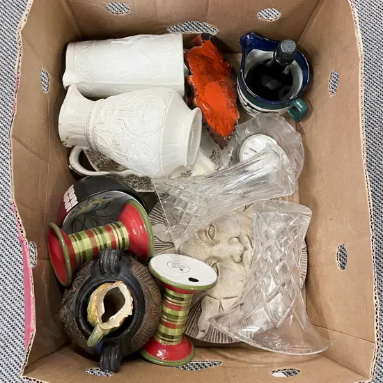 Qty of Assorted China and Glassware etc