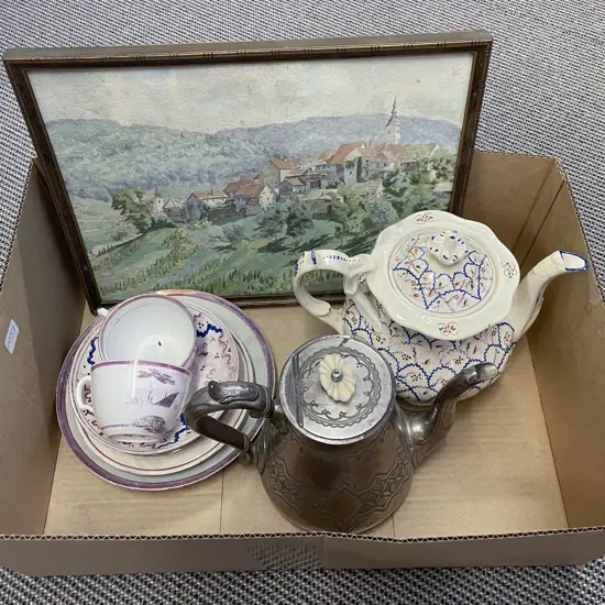Box of Assorted Including Sunderland Lustre