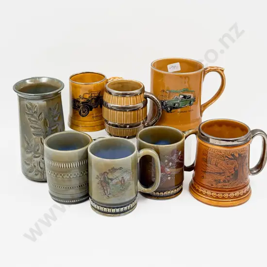 Crown Lynn Vase (faults) and Assorted Wade