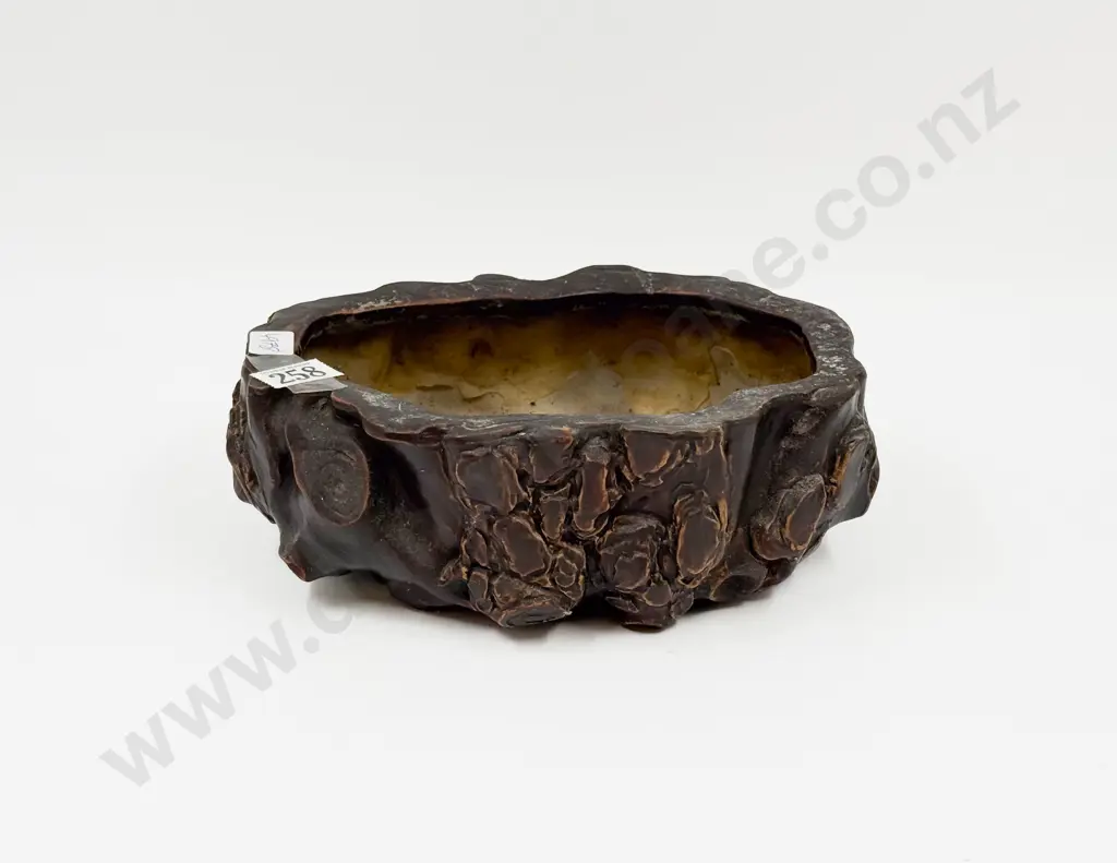 C1930 Log Form Vase Image 1++