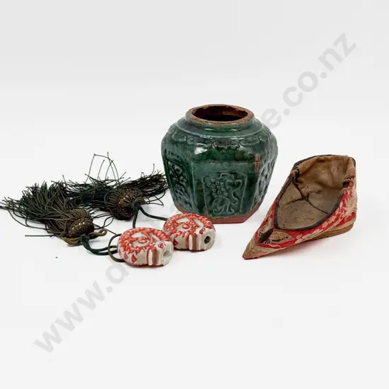 Chinese Green Glazed Ginger Jar and Others (faults)