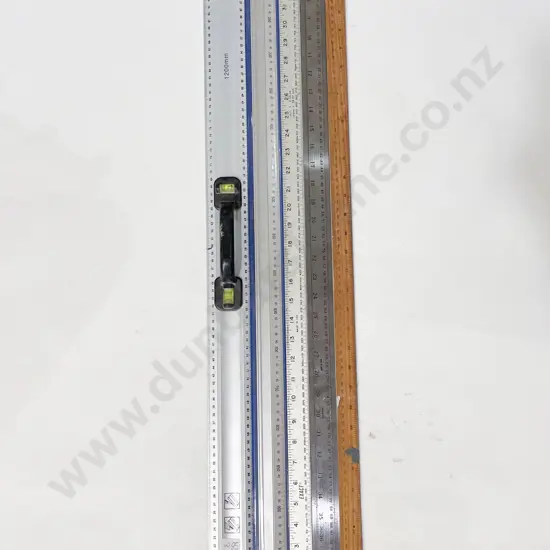Level Handled Ruler and Assorted Rulers