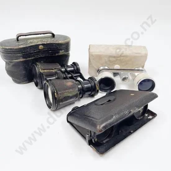 Three Pairs of Small Binoculars