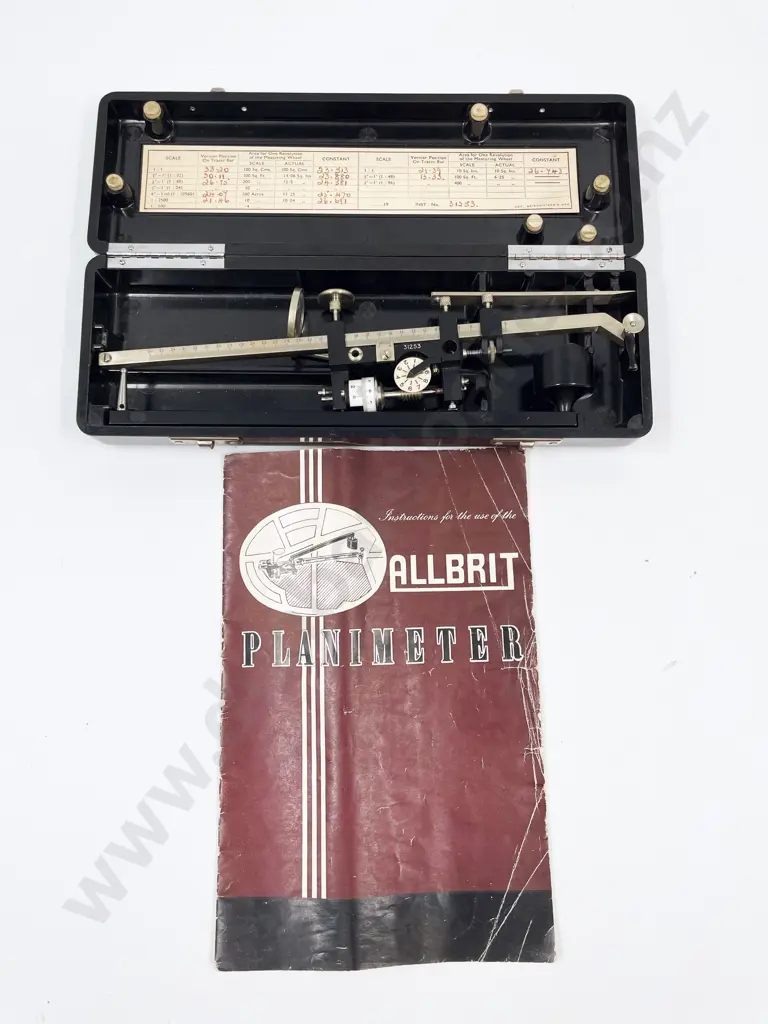 Allbrit Planimeter in Case Image 1++