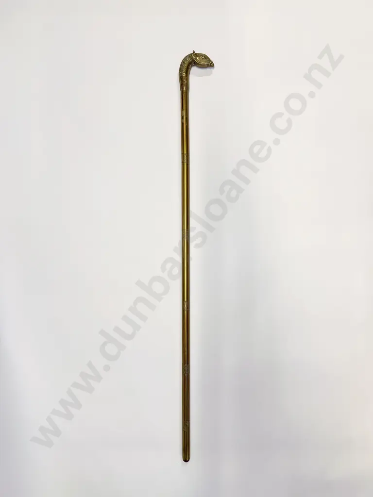 Indian Solid Brass Horse Head Walking Stick Image 1++