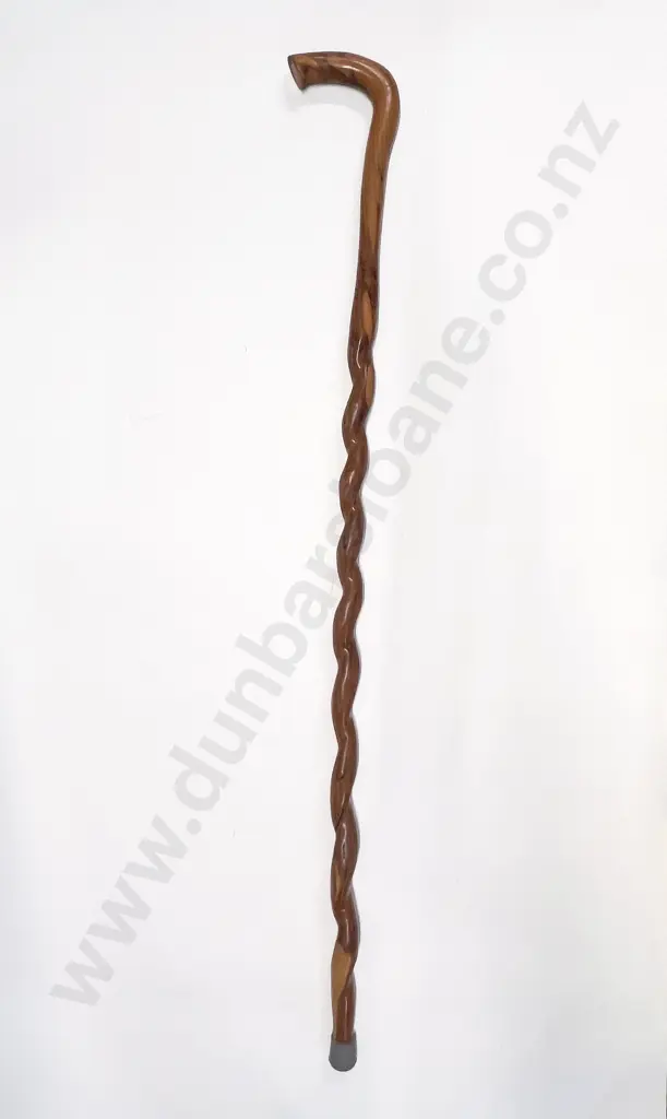 Turned Fruitwood Shepherds Stick Image 1++