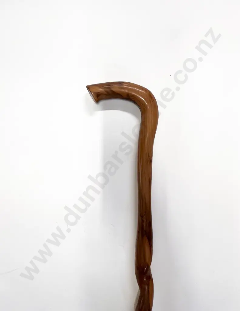 Turned Fruitwood Shepherds Stick Image 1++