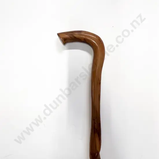 Turned Fruitwood Shepherds Stick