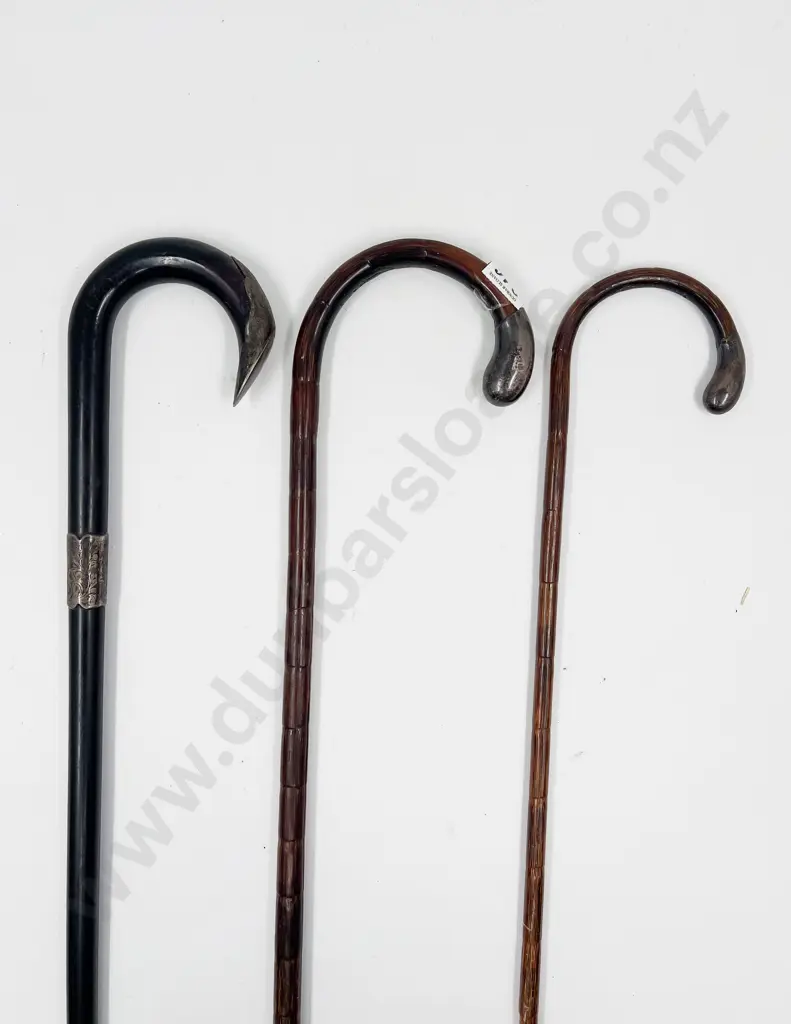 Three Vintage Walking Sticks Image 1++