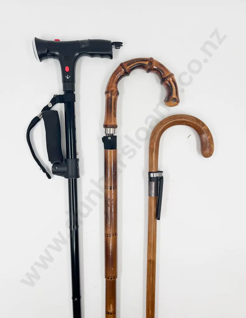 Modern Battery Torch Walking Stick with Umbrella Stick and Other Image 1++