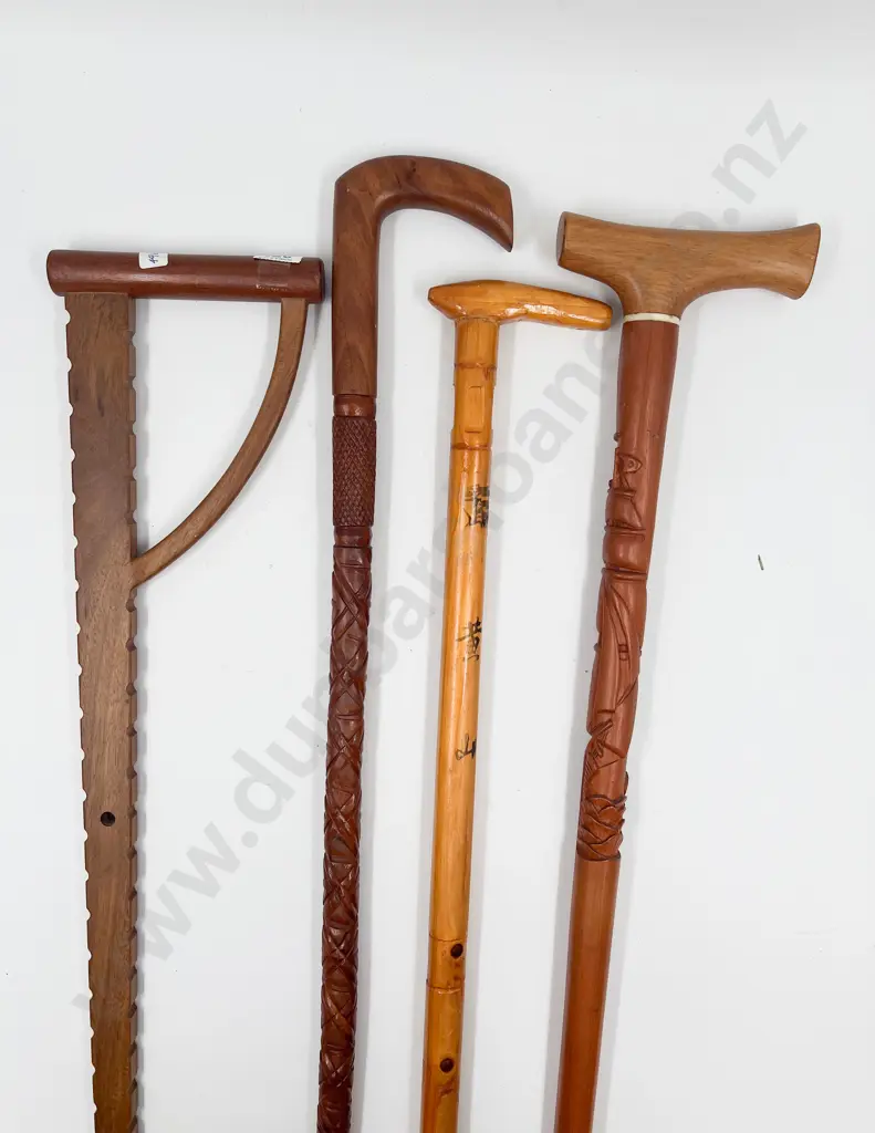 Four Various Walking Sticks Image 1++