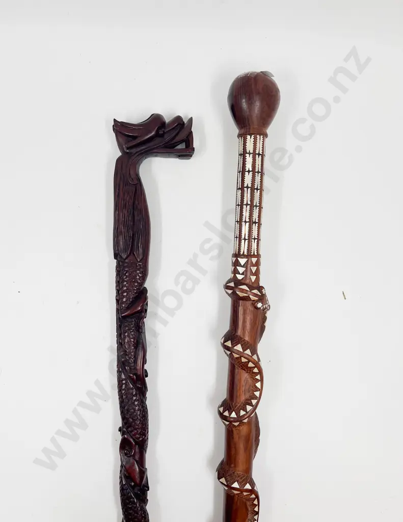 Chinese and Pacific Island Walking Sticks (2) Image 1++