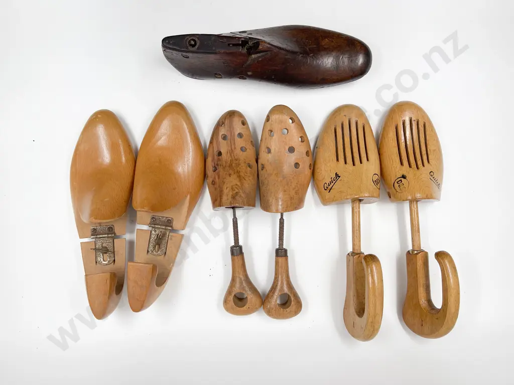 Vintage Shoe Mould with assorted Vintage Shoe Trees Image 1++