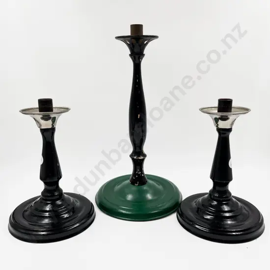 Pair of Candlesticks and Other