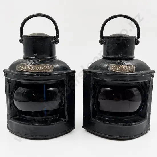Pair of Vintage Ship Lanterns