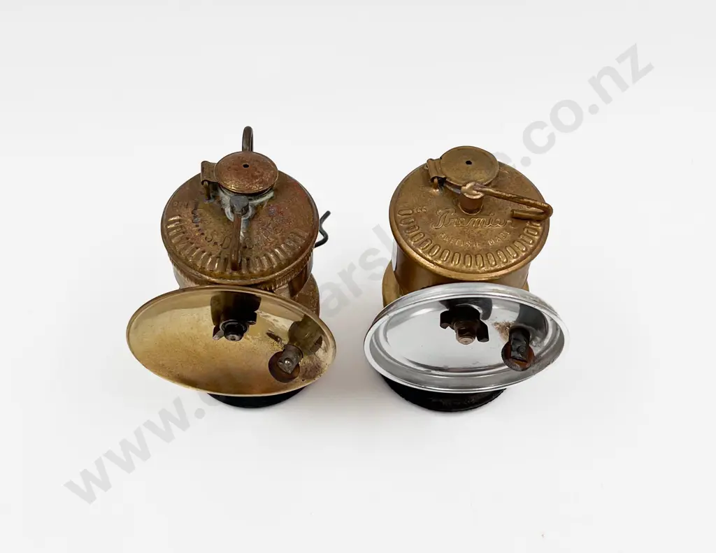 Two Vintage Miners Lamps Image 1++