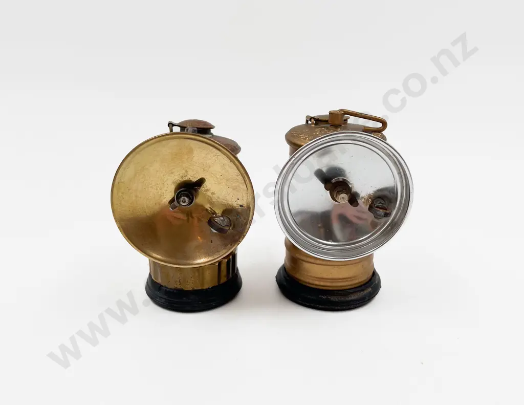 Two Vintage Miners Lamps Image 1++