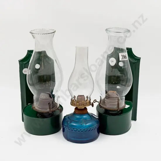 Three Kerosene Lamps