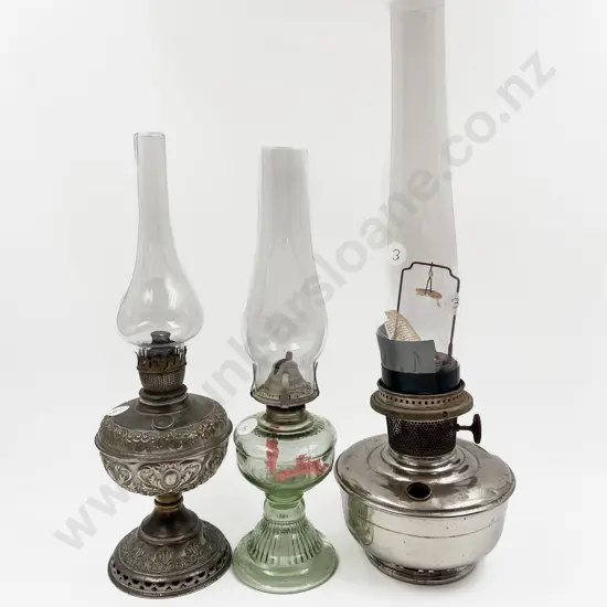 Three Kerosene Lamps
