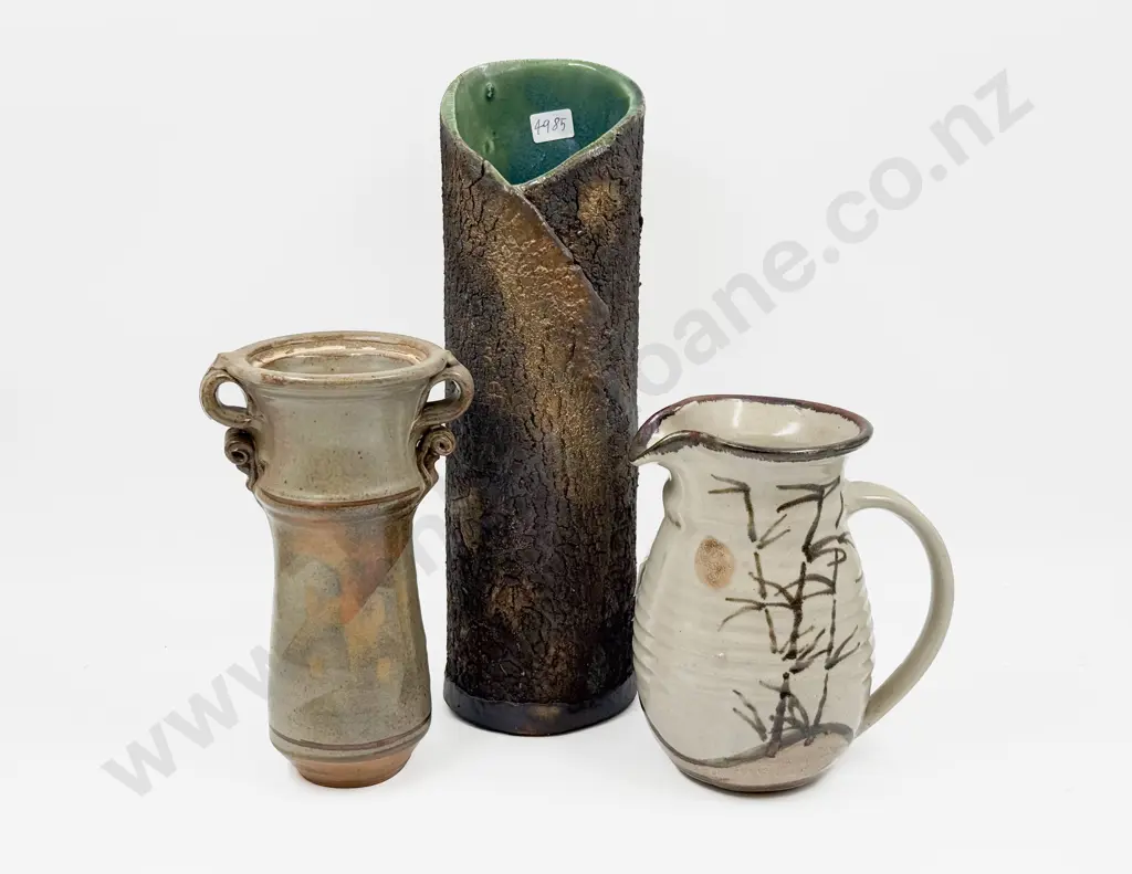 Three Pieces Assorted NZ Pottery Image 1++